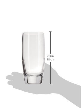 Luigi Bormioli Michelangelo glasses with laser-cut rims elevate each sip.