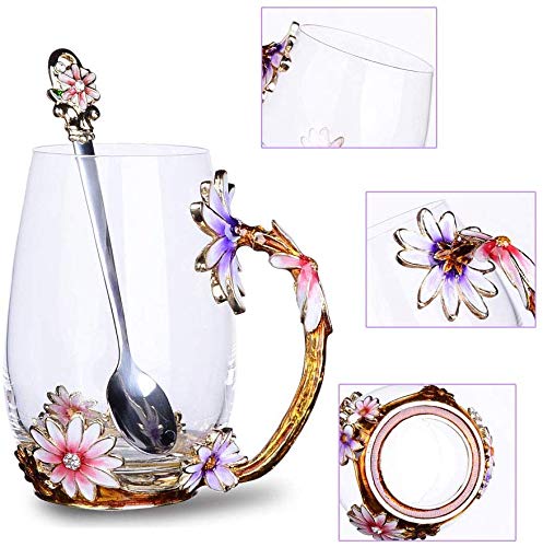 Luka Tech lead-free glass coffee mug – safe, durable, and visually striking for daily use.