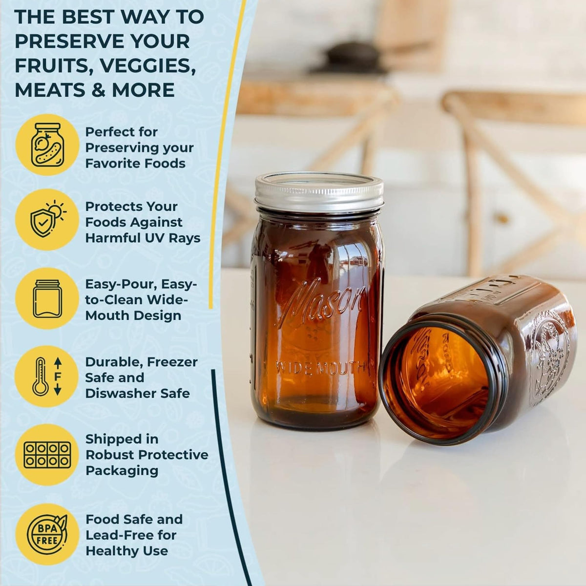 Lukfuu portable and stackable jars ideal for picnics or meal prep.