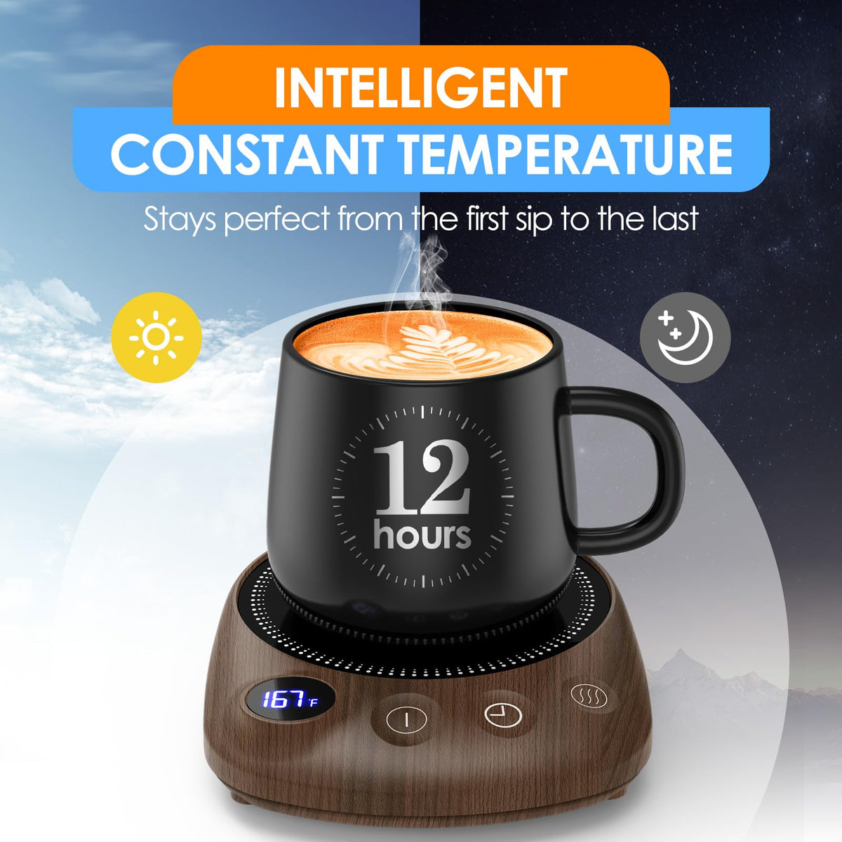 Lulizzie KitchekShop warmer with four temperature settings for personalized warmth