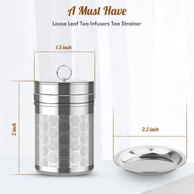 Close-up of extra-fine mesh infuser for clean, flavorful brews.
