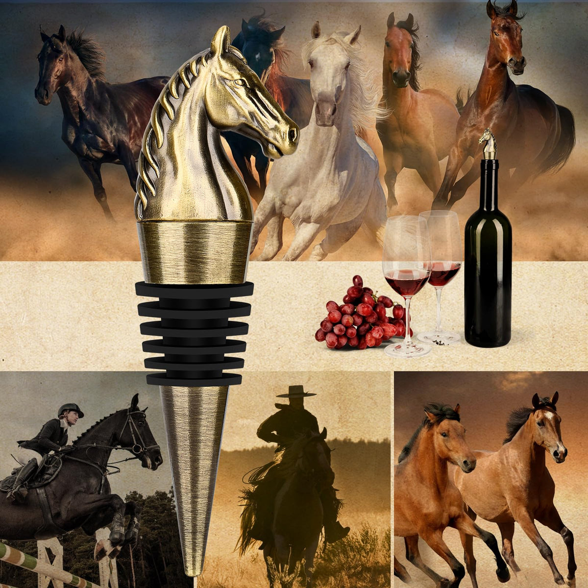 LULLEA wine stopper with silicone seal for leak protection.