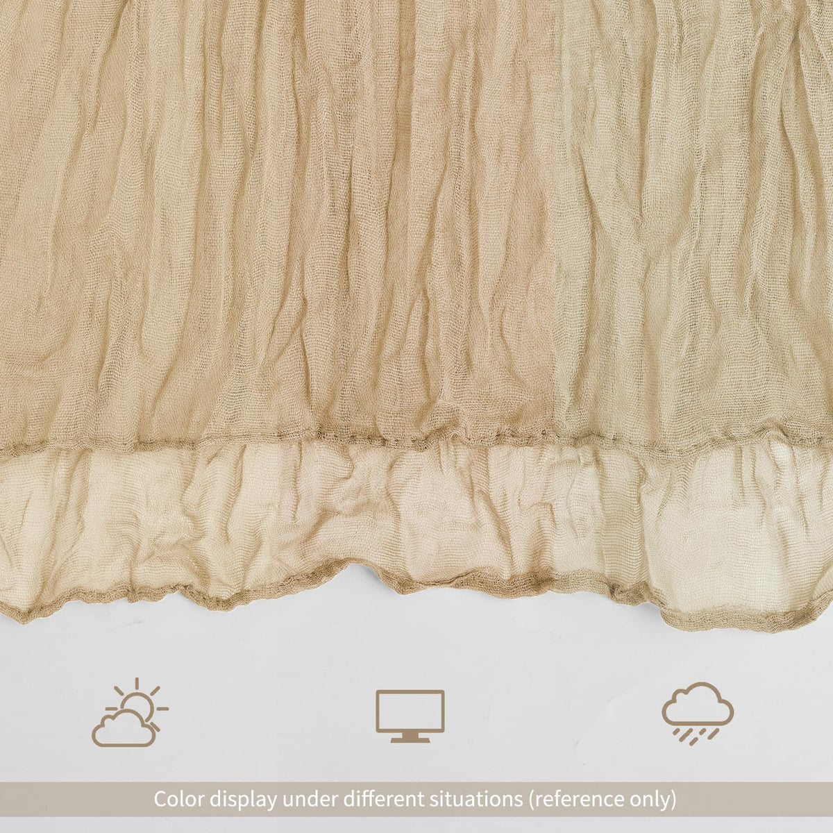 Lumaycens easy-care cheesecloth runners survive multiple events.