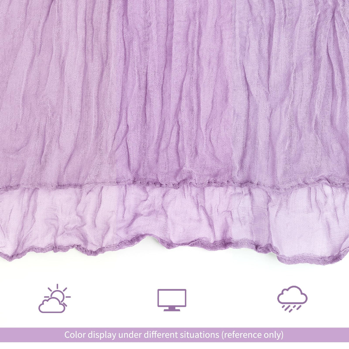 Lumaycens care tips for lavender cheesecloth runner keep it reusable.