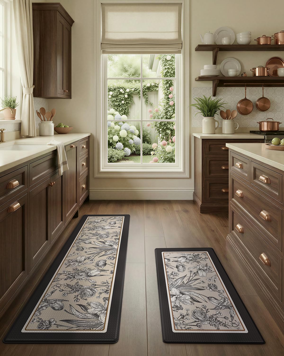 LUMI mat with beveled edges to reduce tripping near counters