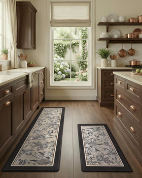 LUMI mat with beveled edges to reduce tripping near counters
