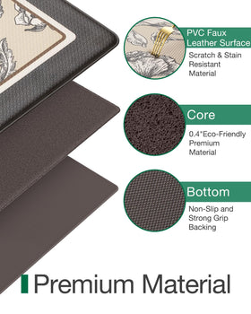 LUMI kitchen mat with beveled edges helps prevent trips in busy kitchens