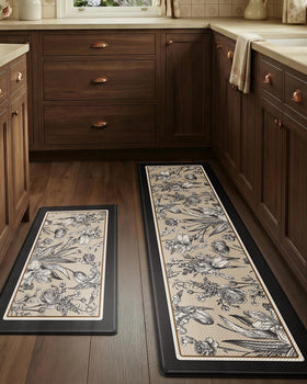 LUMI anti-fatigue kitchen mat with cushioned surface for sink area