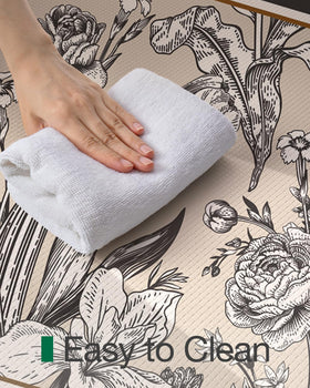 LUMI mat cleans easily with damp cloth or vacuum