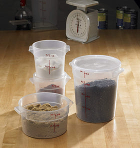 Lumintrail Cambro 2 Qt container dishwasher-safe for easy cleanup.