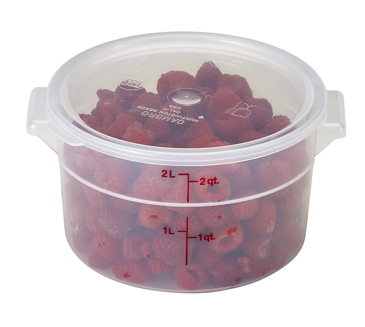 Lumintrail Cambro translucent material shows contents and durability.