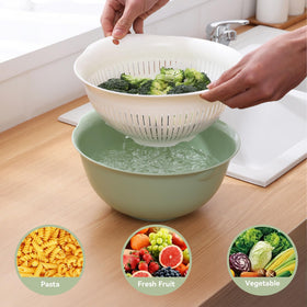 LUMUMIX colander bowl BPA-free and dishwasher safe for everyday use.