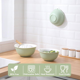 LUMUMIX colander bowl gradient transparent bowls enhance kitchen decor.