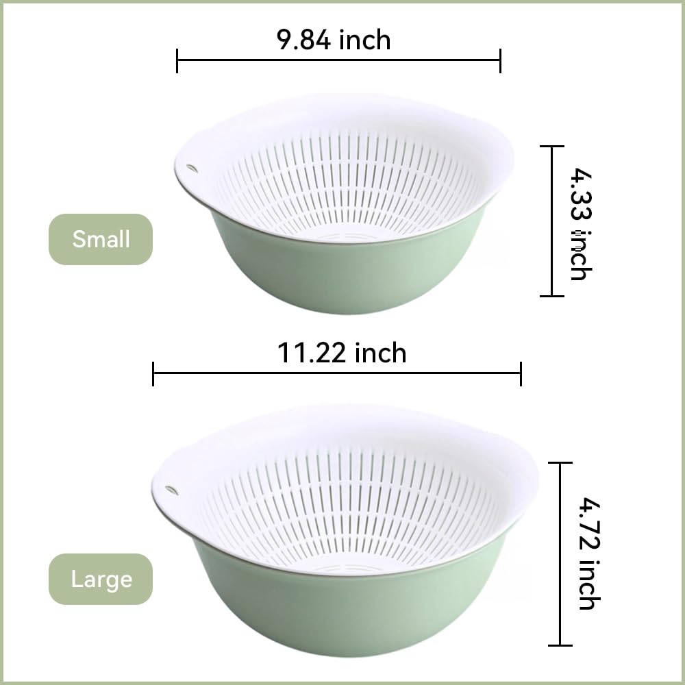 LUMUMIX colander bowl large capacity ideal for pasta and vegetables.