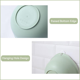 LUMUMIX colander bowl vegetable and fruit washing drain with gradient look.