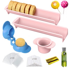 Lumyrilix cake pop kit round mold for smooth, even results.