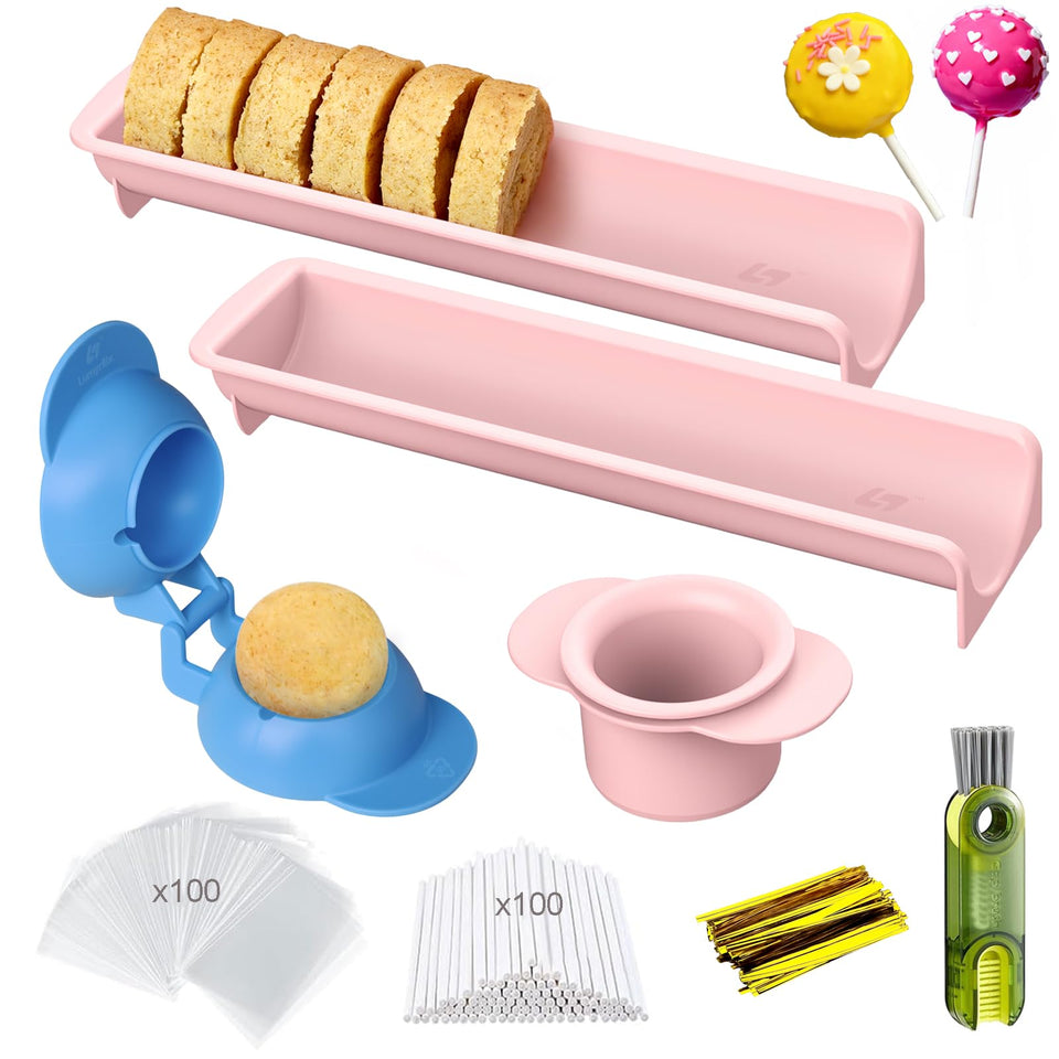 Lumyrilix cake pop kit round mold for smooth, even results.