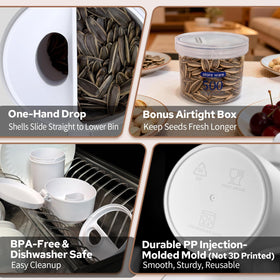 Lumyrilix BPA-free dishwasher-safe design for quick cleanups.