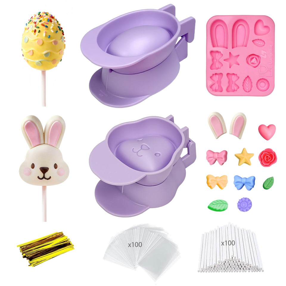 Lumyrilix Easter bunny mold for kid-friendly, easy cake pops