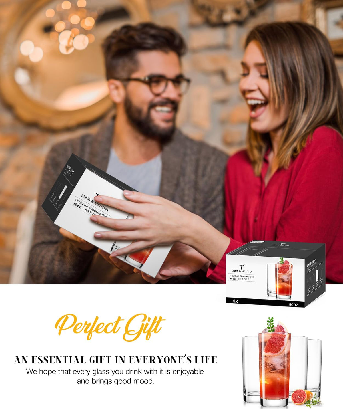 LUNA & MANTA dishwasher-safe design for easy cleaning after gatherings.