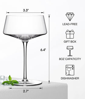 Luna & Mantha clear glassware elevates your home bar with sophisticated sparkle.