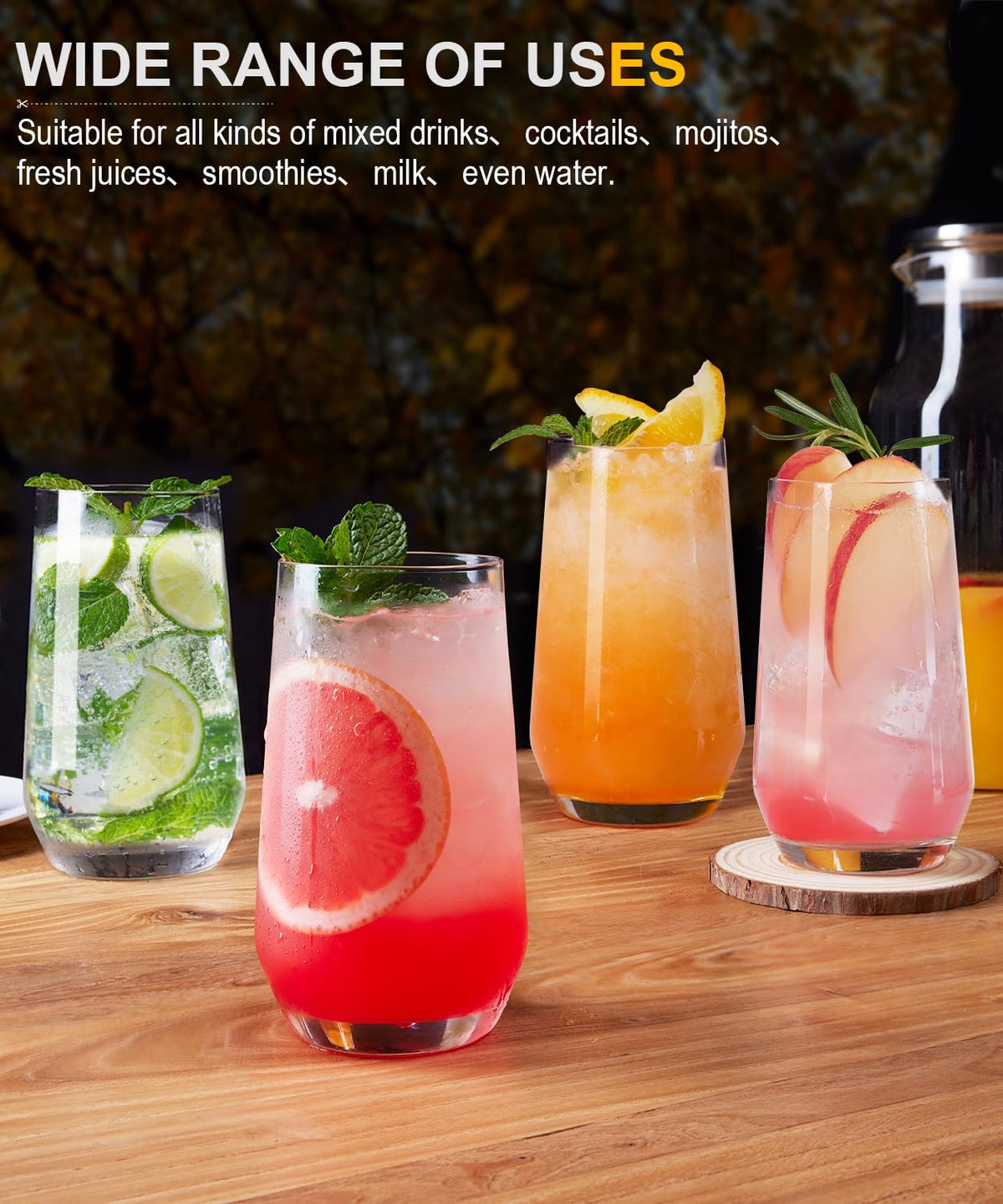 Luna Manta gift-ready highball glass set for entertaining and gifting.