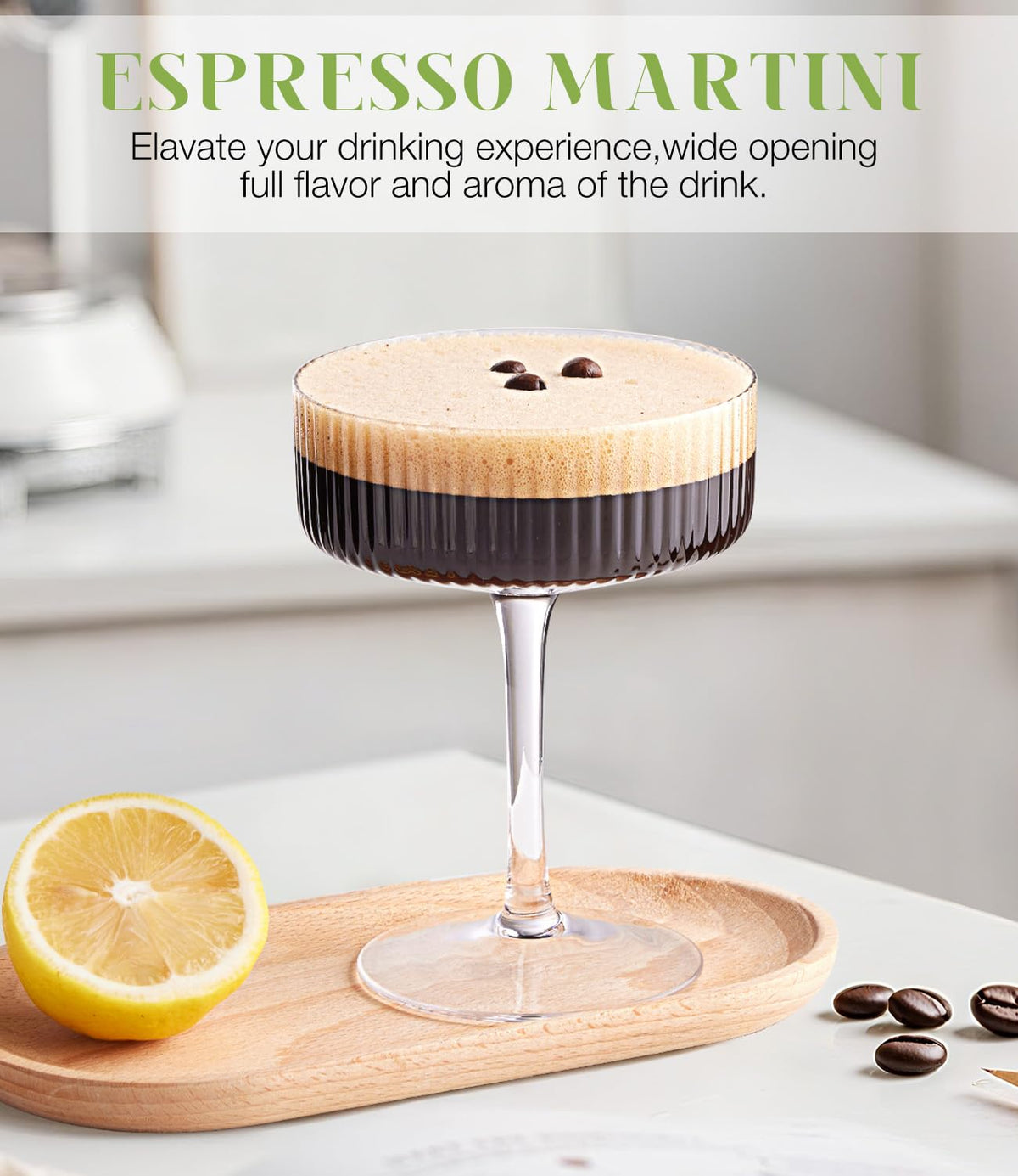 LUNA & MANTHA versatile glasses for desserts, juice, and mocktails