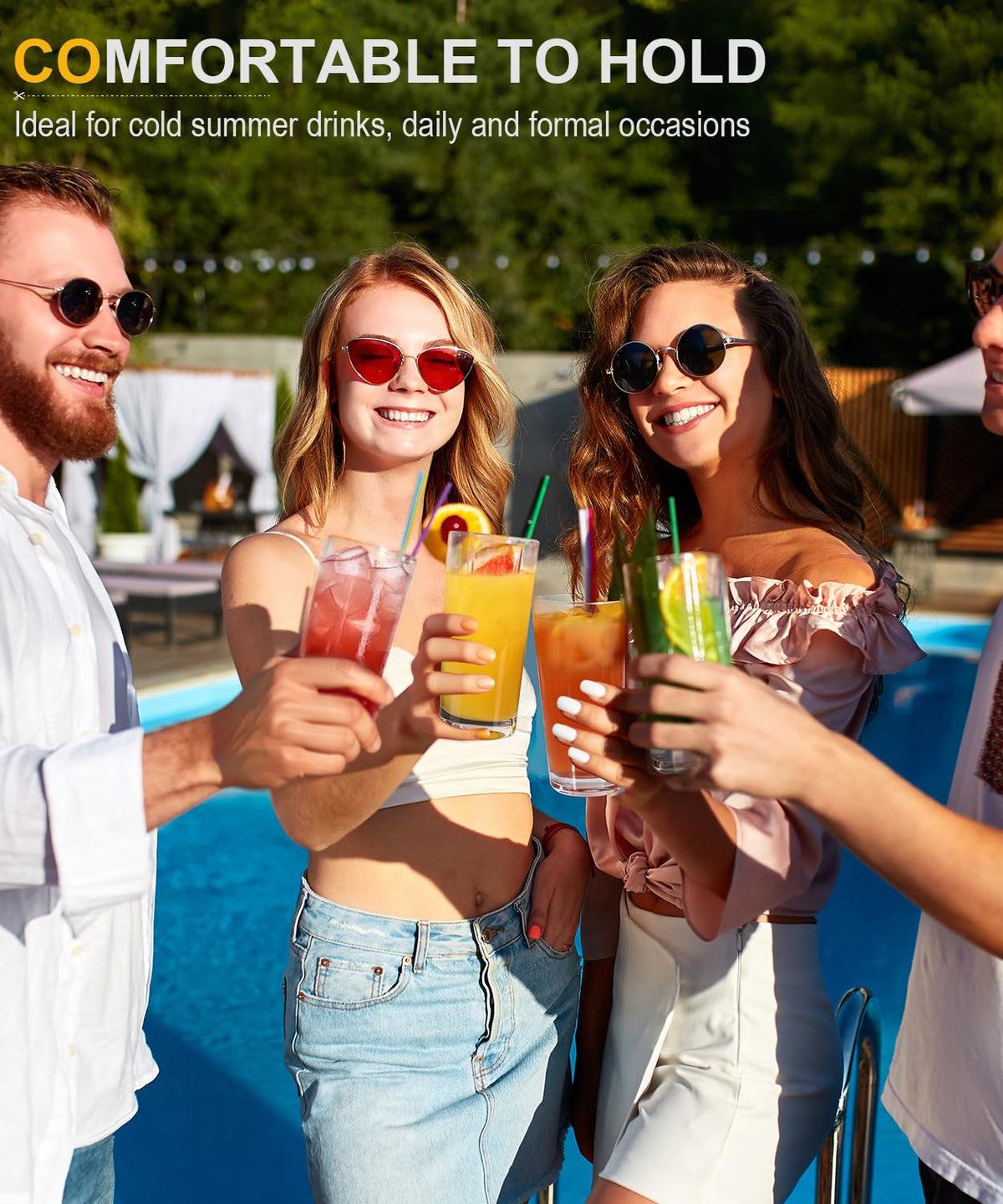 Luna Manta lead-free borosilicate glass offers odorless, pure beverage enjoyment.