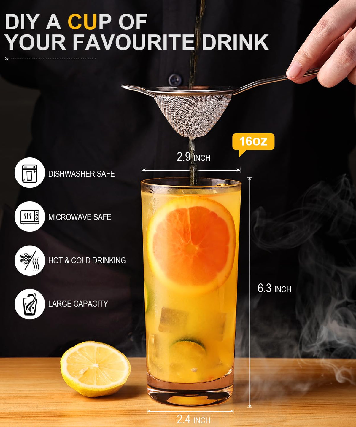 Luna & Manta microwave and dishwasher-safe glass for versatile kitchen use.