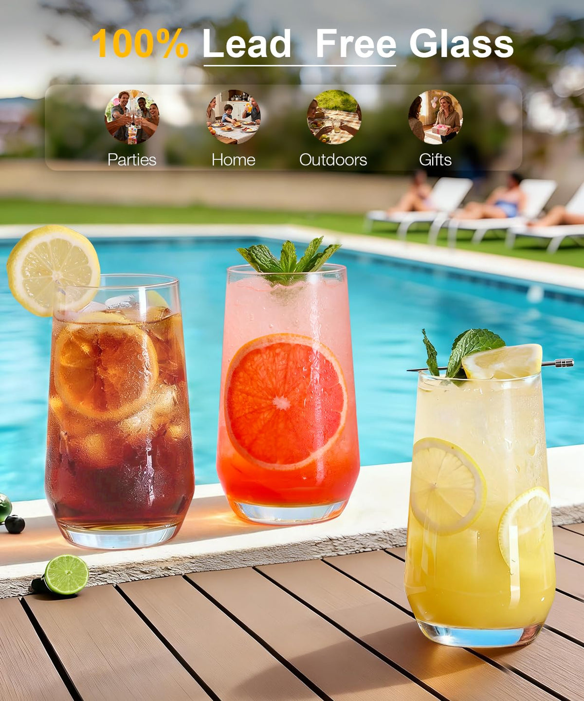 Luna Manta mojito serving highball glass showcases mint and ice.