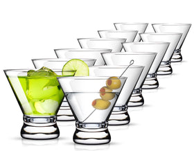 LUNA & MANTHA sturdy-base martini glass for stable sipping during gatherings.