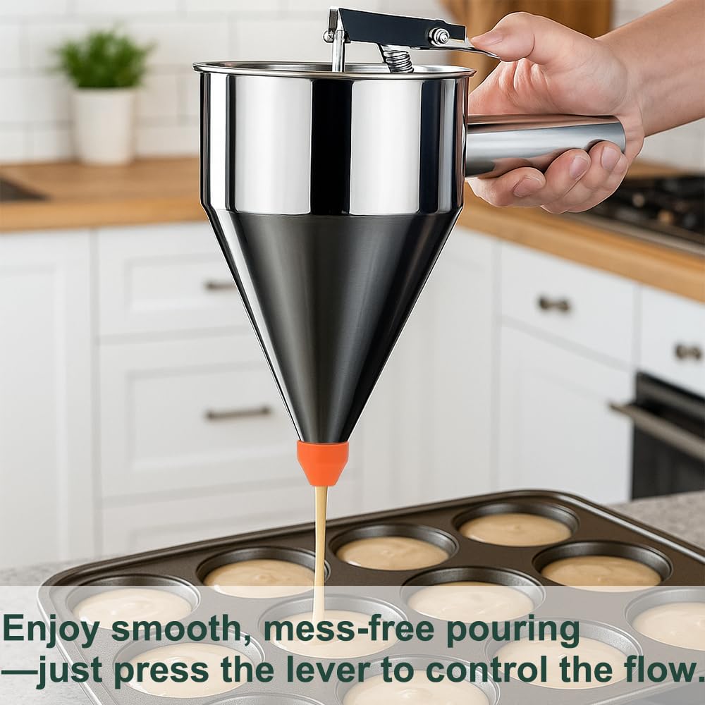 LunaCozy four interchangeable silicone nozzles for versatile decorating and filling