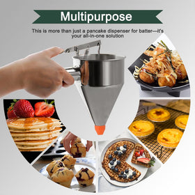 LunaCozy stainless steel funnel highlighting durable construction and easy cleanup