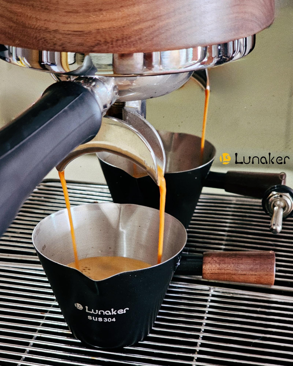 Lunaker espresso shot cups 2-pack for convenient coffee routines