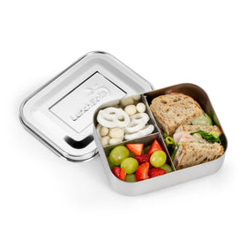 LunchBots Medium Uno sectional divider keeps foods separate for fresh combos.