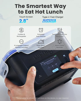 Cordless heating with LunchGO G1-Standard supports hot meals anywhere.