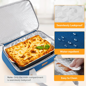 LUNCIA exterior 600D water-resistant fabric resists spills and is easy to clean.