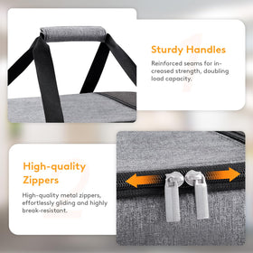 LUNCIA durable oxford fabric withstands outdoor use.