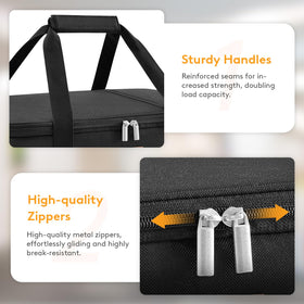 LUNCIA padded handles for comfortable carrying on the go