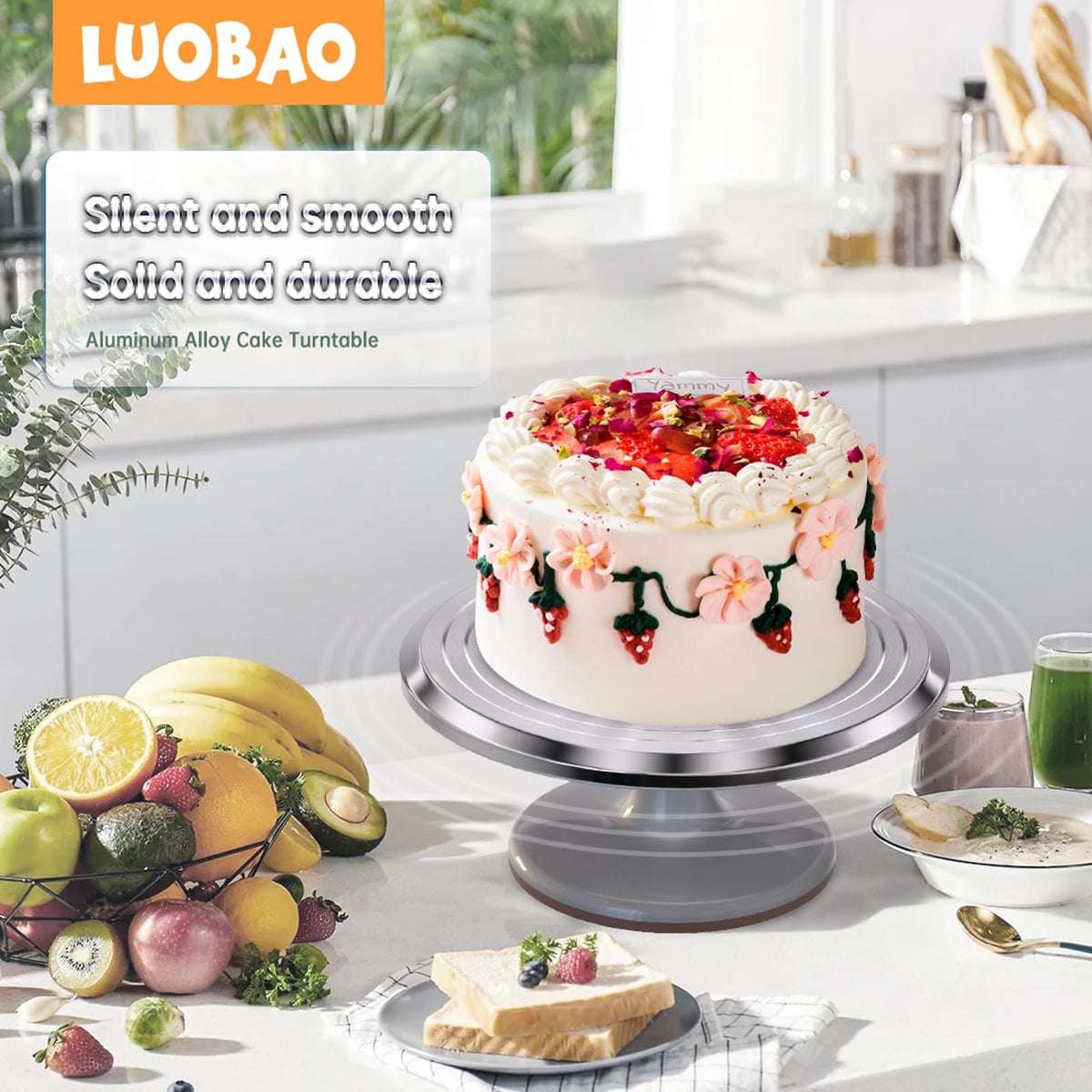 LUOBAO cream spatulas pair with the kit for smooth filling and finishing
