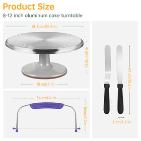LUOBAO decorating-kit tools shown together for easy, all-in-one cake decoration