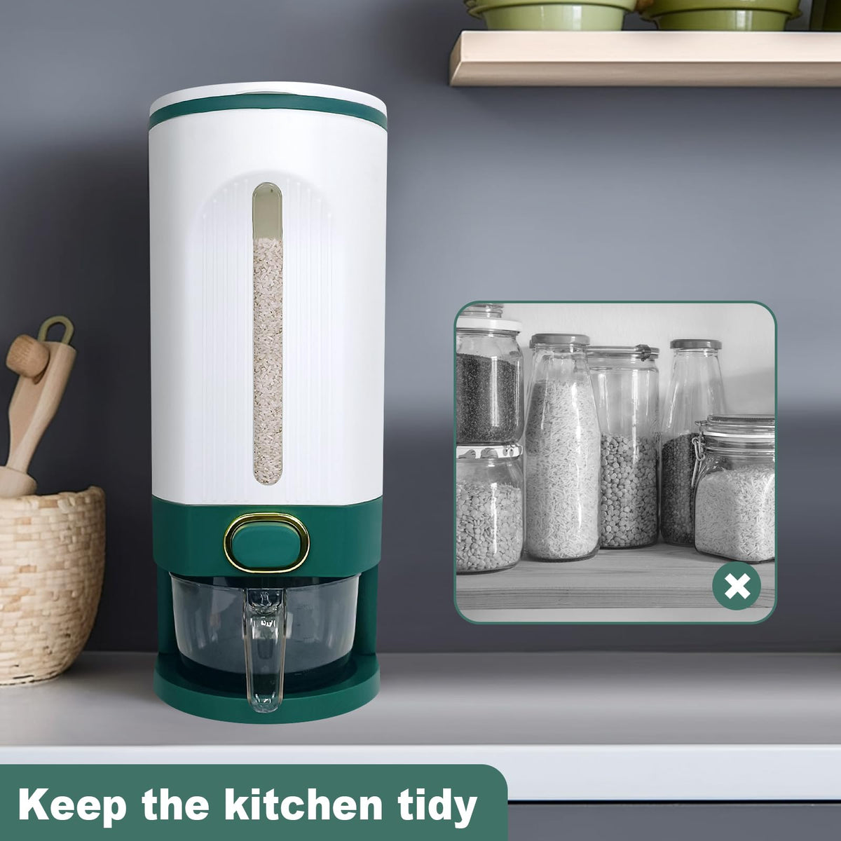 LUOKER airtight lid design helps preserve freshness and moisture control.