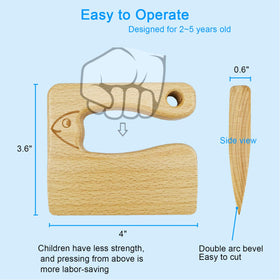 LUOLAO ergonomic handle supports easy vertical pressing for kids