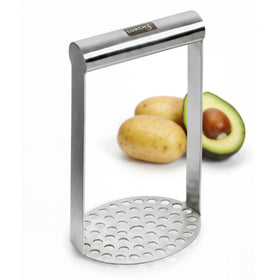 LURCH potato masher with wide base and horizontal handle for easy mashing