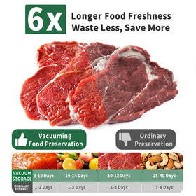 Lurious compact vacuum sealer side view, portable setup for on-the-go sealing.