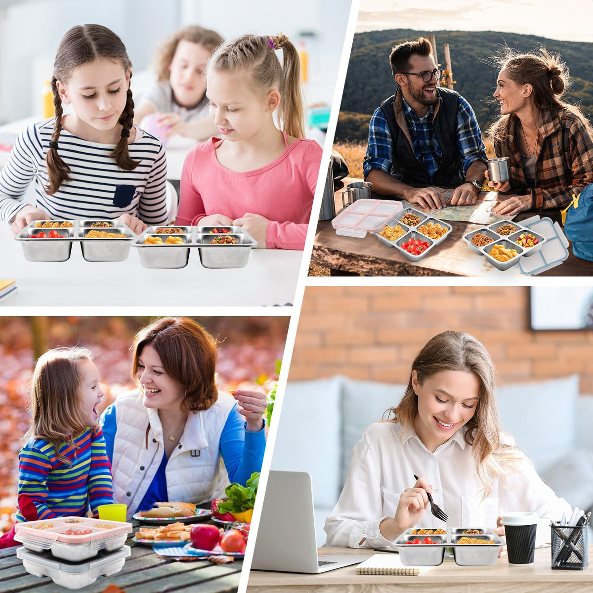Luriseminger 3-pack in use for office and travel meals
