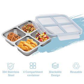 Luriseminger stackable lunch boxes saving fridge and bag space