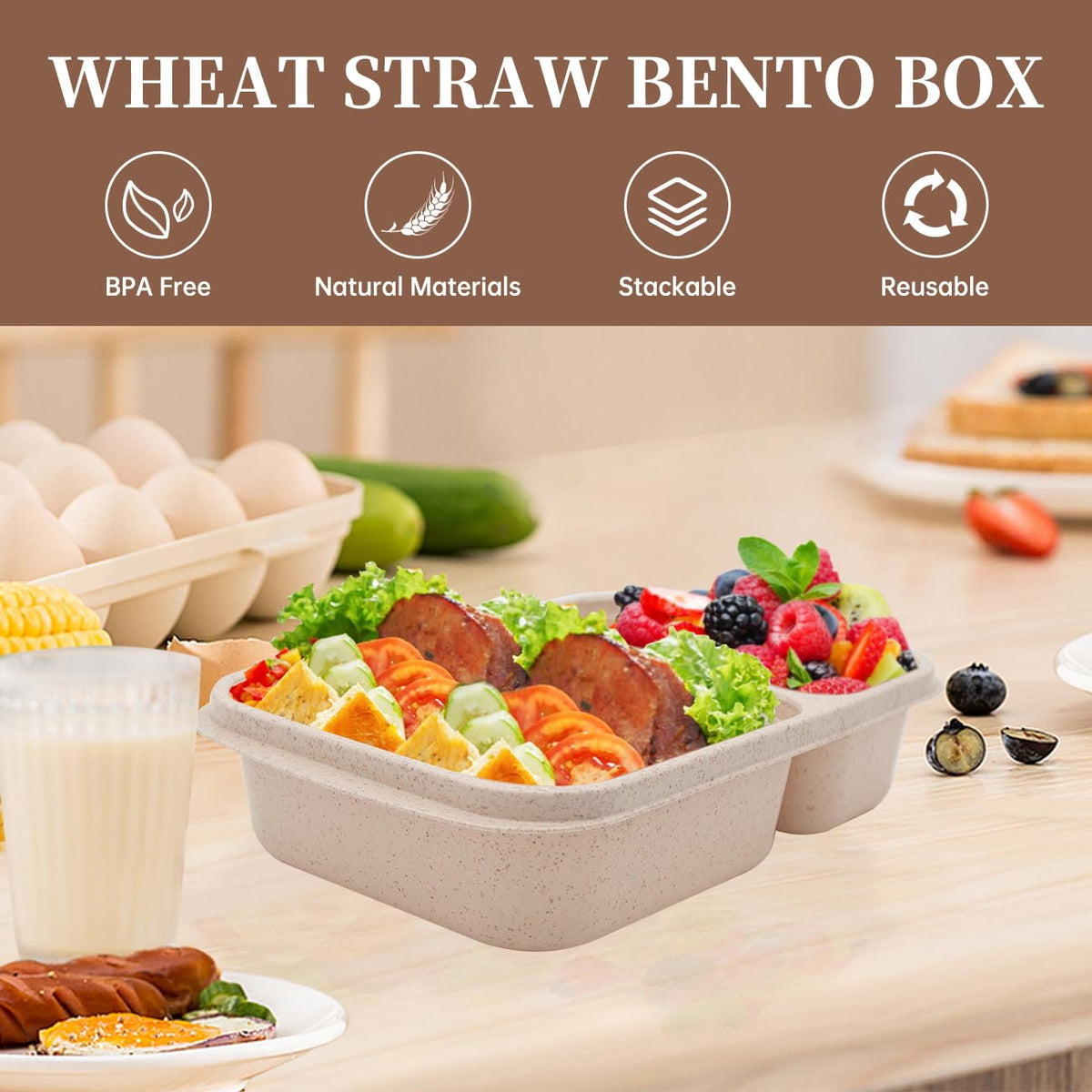 Luriseminger cat-ear lid handle for easy sealing and opening on the go.