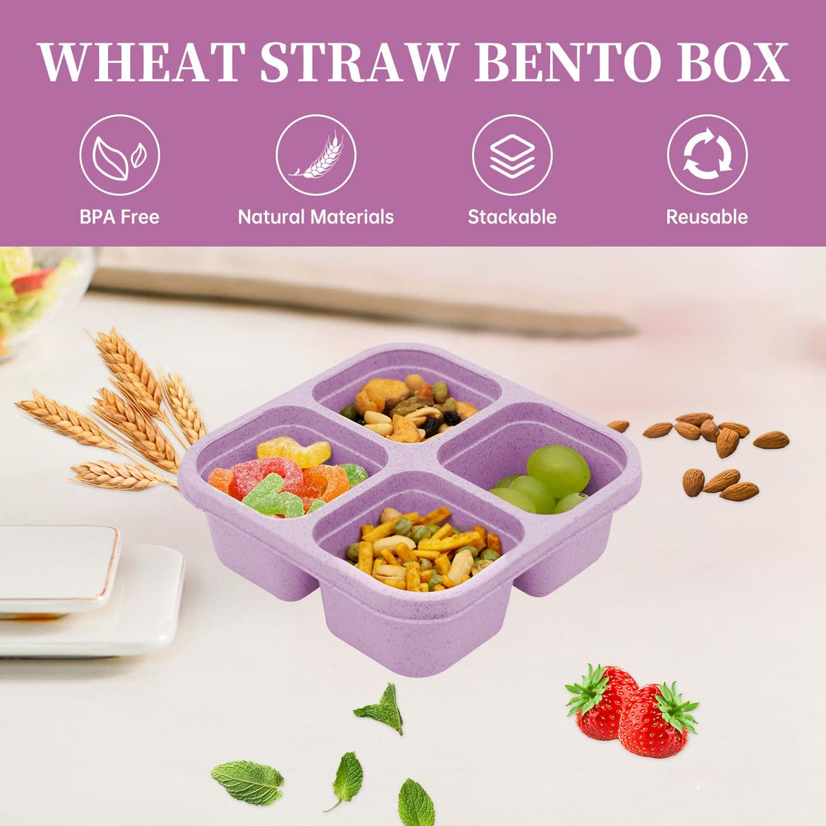 Luriseminger easy-open cat-ear lid on the bento for kids.
