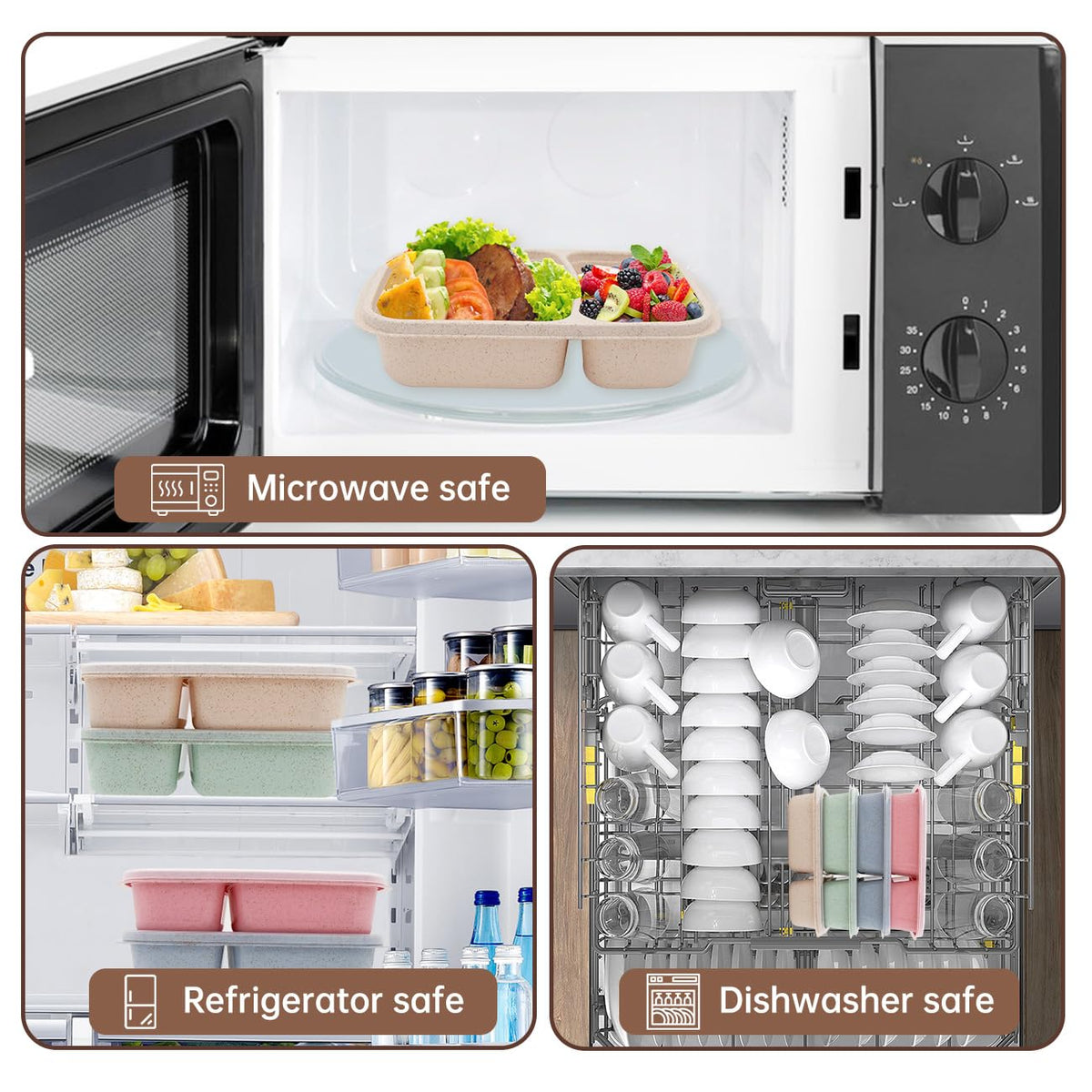 Luriseminger microwave-safe bento box supports quick reheats and meals on demand.